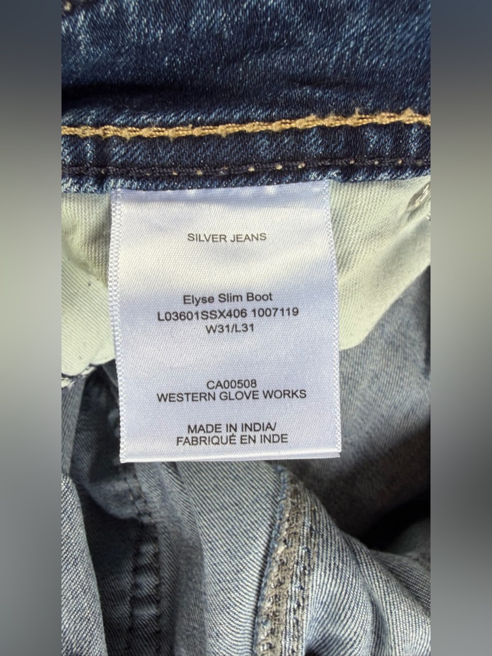 Silver Jeans Women's Medium Blue Bootcut Jeans - Picture 3 of 3